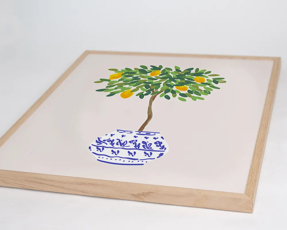 Any Image Liv Corday Citrus Bloom tableau encadré floral