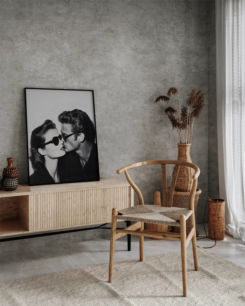 Any Image Jacob Baden The Kiss photo noir et blanc