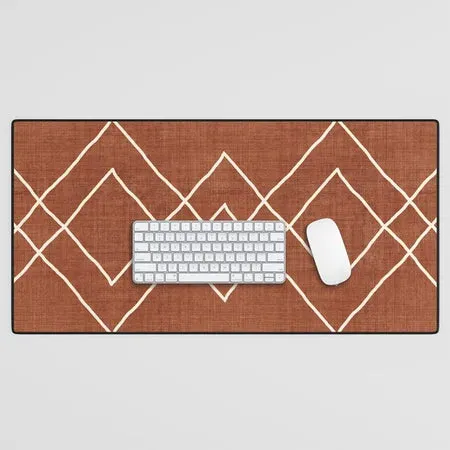 Society6 Nudo in Rust tapis de bureau grand rouille