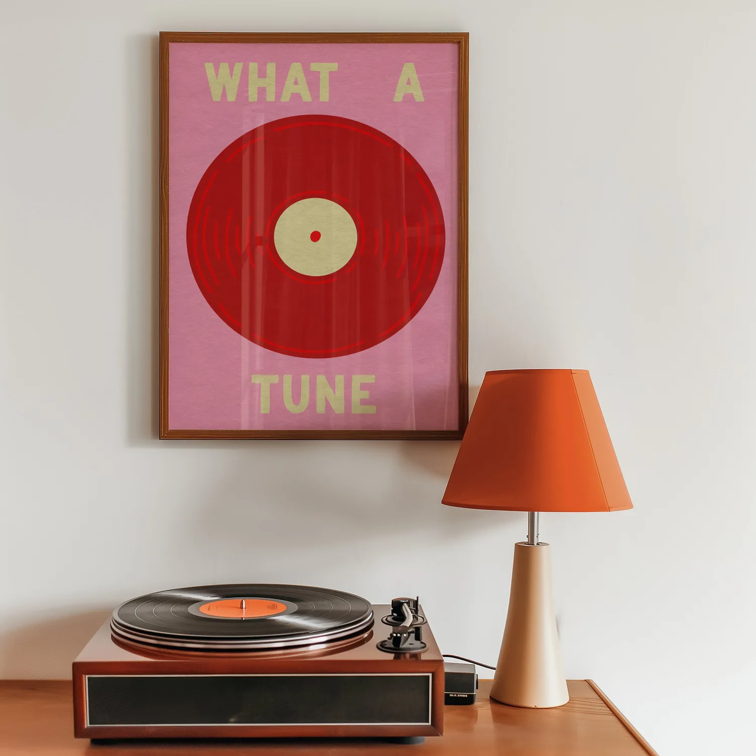 Maddison Ball What A Tune in Red & Pink affiche
