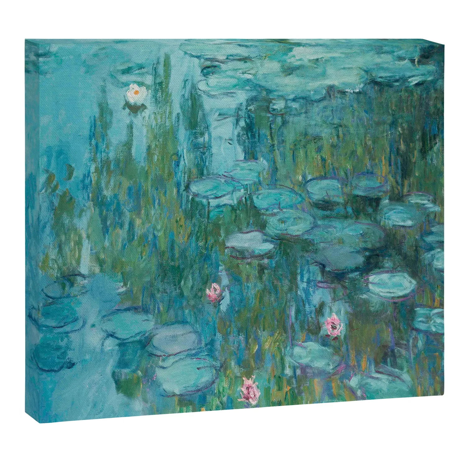 Society6 Monet Water Lilies toile nymphéas verts