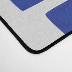 Society6 S and U tapis de bureau bleu cobalt