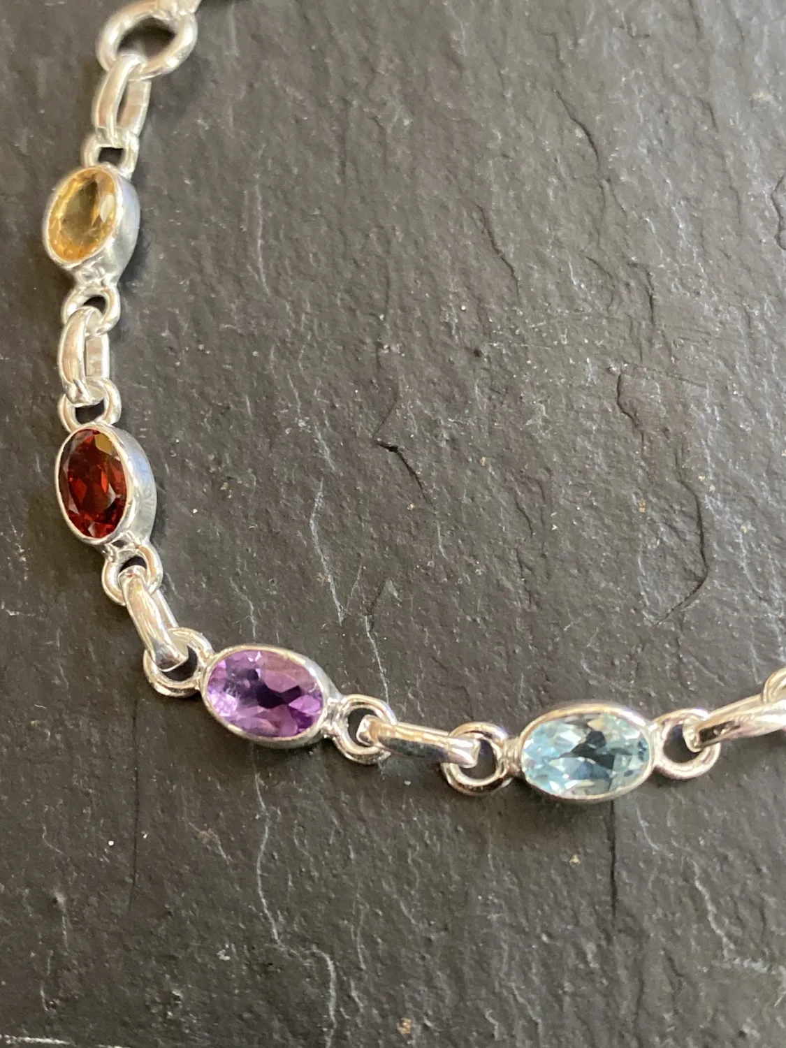 Galerie Kara bracelet Chakras argent pierres