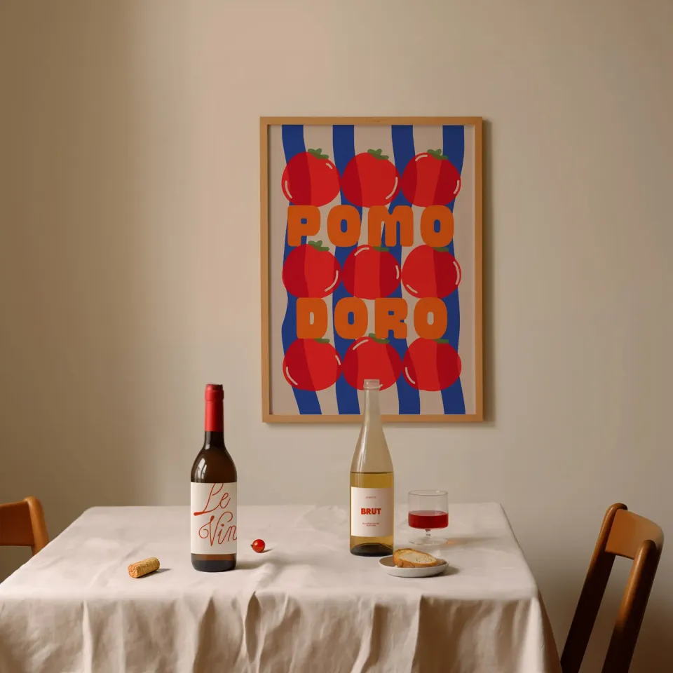 Maddison Ball Pomodoro affiche cuisine italienne
