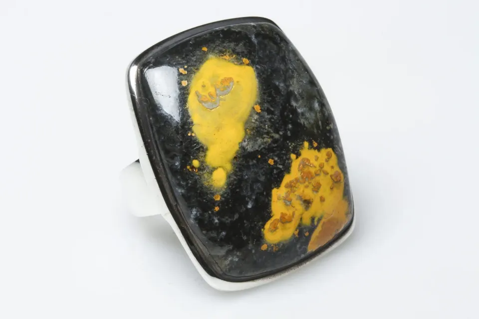 Galerie Kara Îles bague argent jaspe bourdon