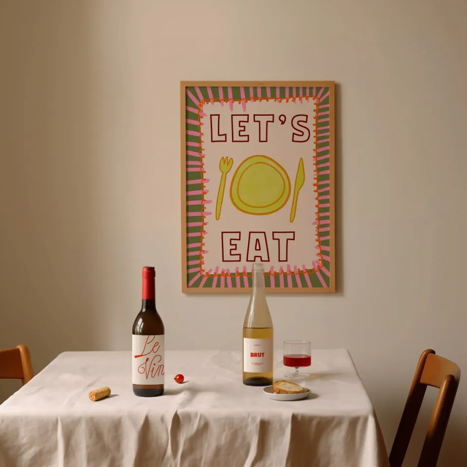 Maddison Ball Let's Eat affiche cuisine