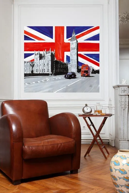Mademoiselle Tiss London tête de lit tissu 160x140 cm lavable