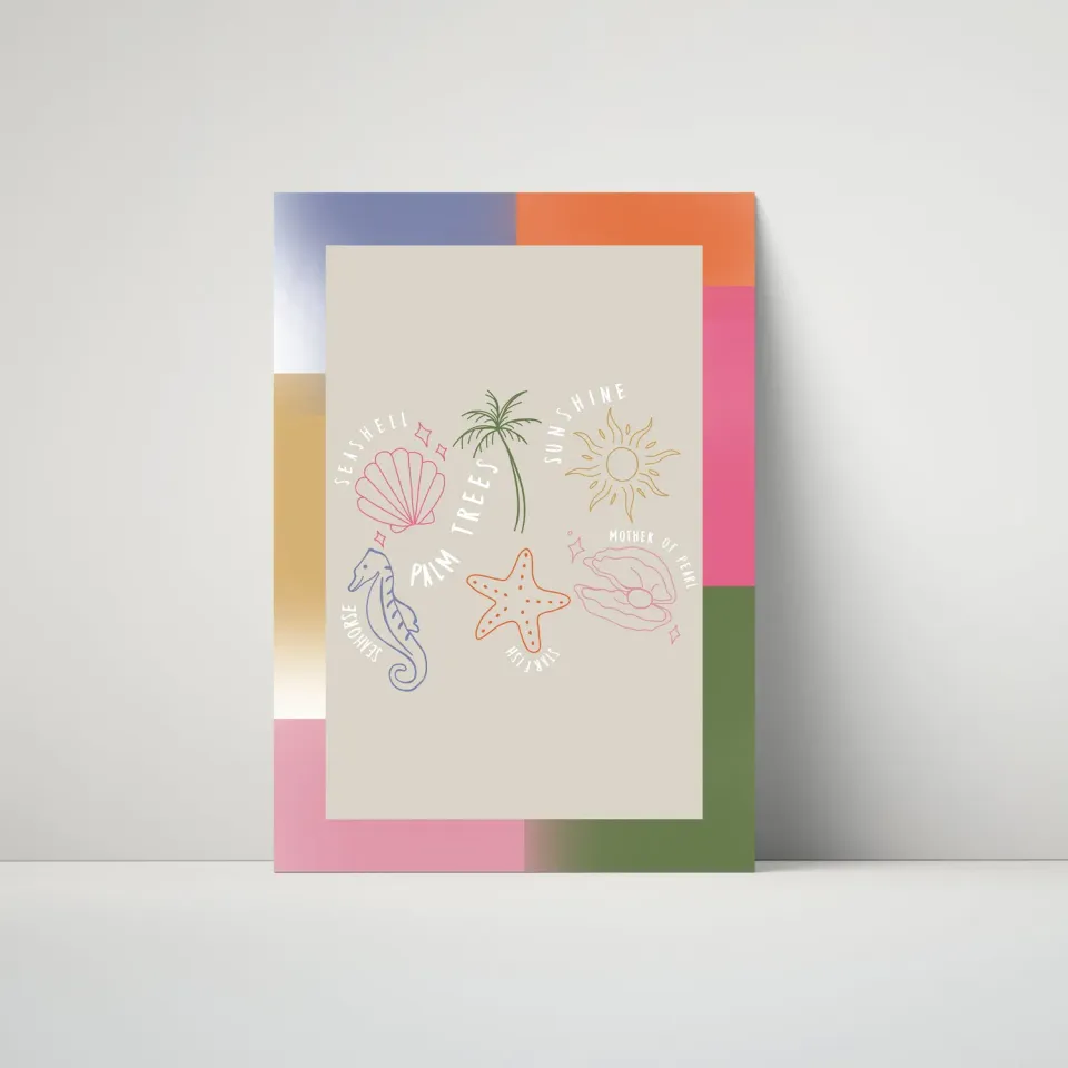 Maddison Ball Beaches Please affiche plage tropicale