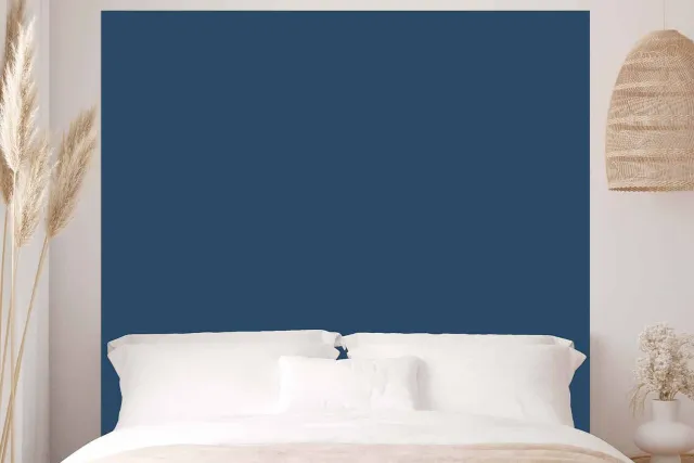 Mademoiselle Tiss Bleu pétrole tête de lit velours
