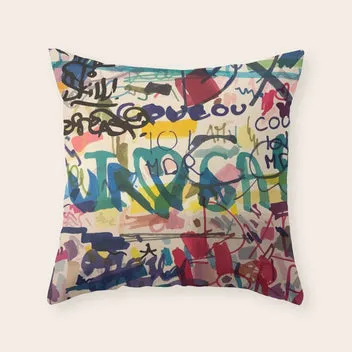 Society6 Urban Graffiti Paper Street Art tapis de bureau graffiti jaune