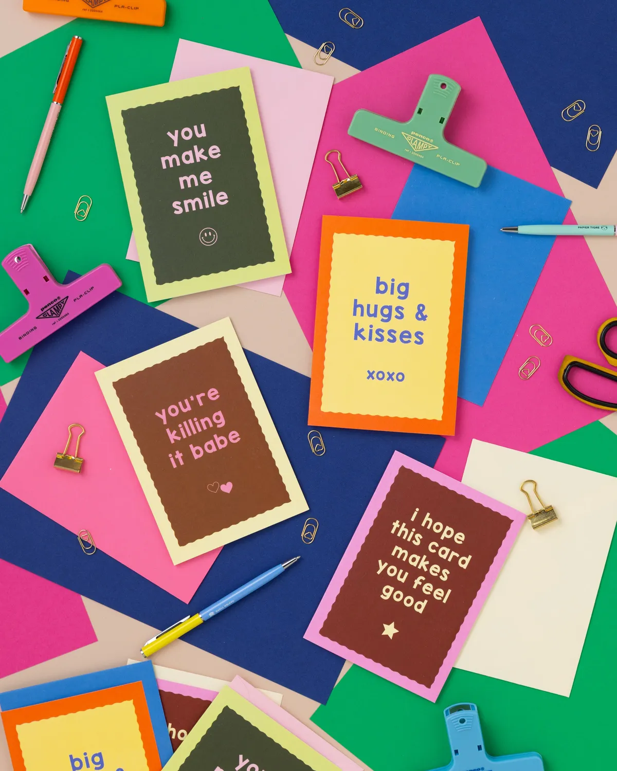 Maddison Ball You Make Me Smile carte A6 intérieur vierge