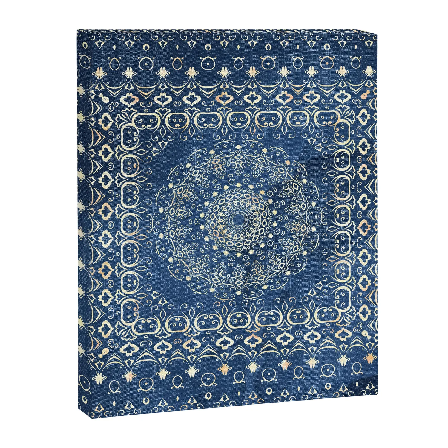 Society6 Old Bookshop Magic Mandala in Blue toile mandala