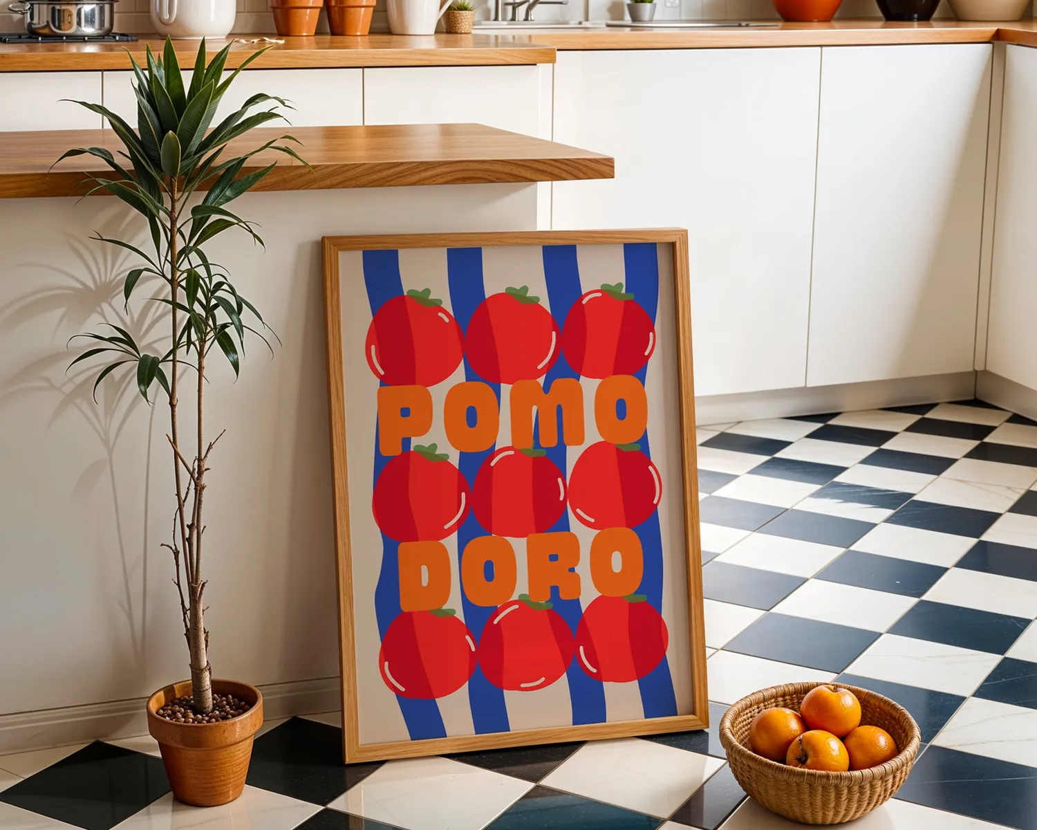 Maddison Ball Pomodoro affiche cuisine italienne