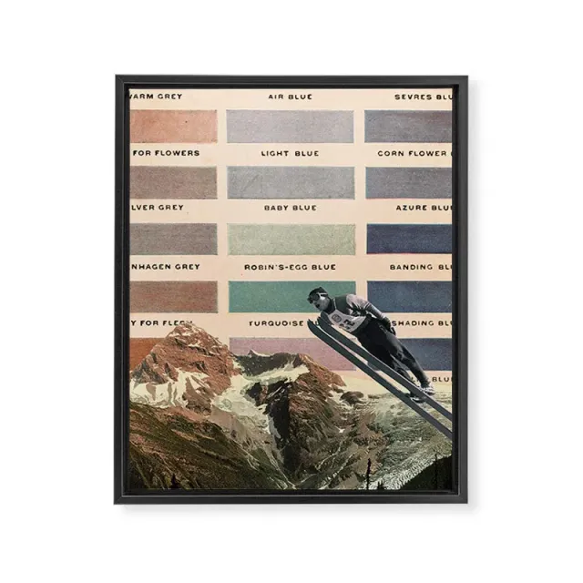 Society6 Ski toile ski encadrée