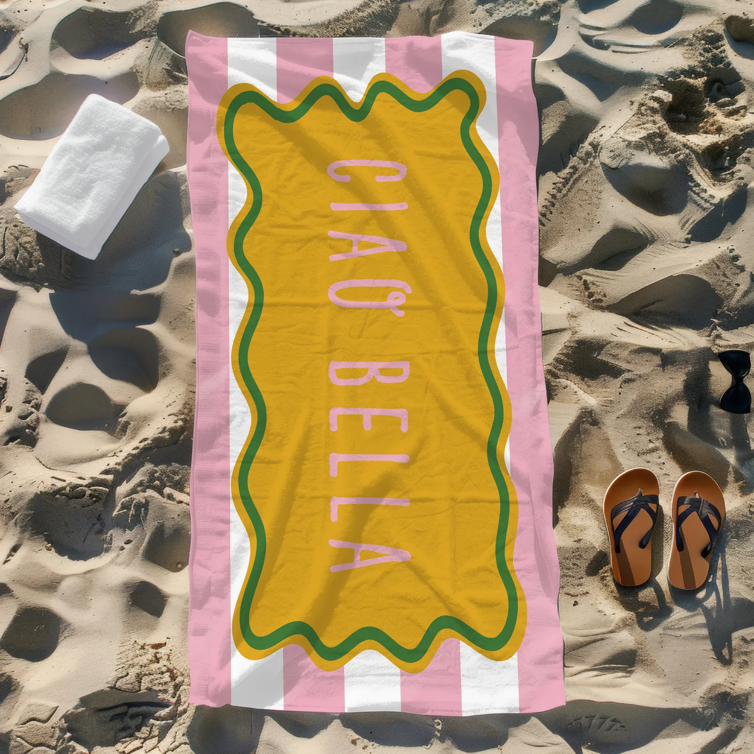 Maddison Ball Ciao Bella serviette de plage 70x140cm