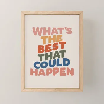 Society6 What's The Best That Could Happen tapis de bureau citation