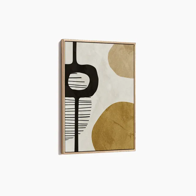 Any Image Liv Corday Abstract Geometric Shapes tableau 100x150 naturel