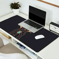 Society6 Desert Angel Peach Grey tapis de bureau portrait