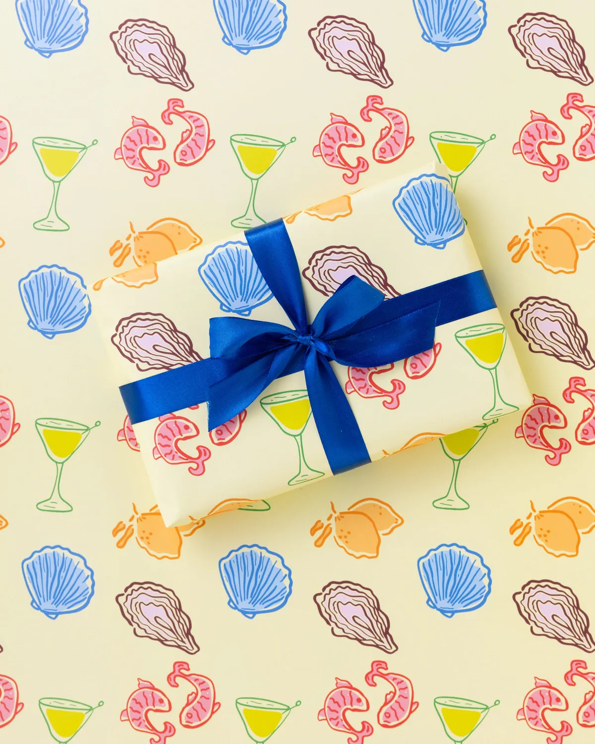 Maddison Ball Postcard Pattern papier cadeau recyclé