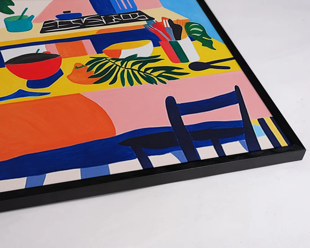 Any Image My Colorful Kitchen toile encadrée figurative