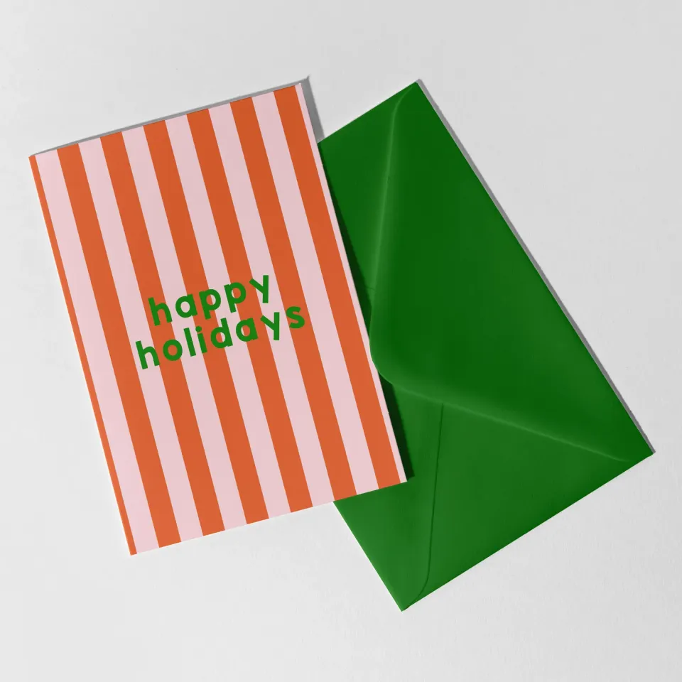 Maddison Ball Happy Holidays carte de Noël A6