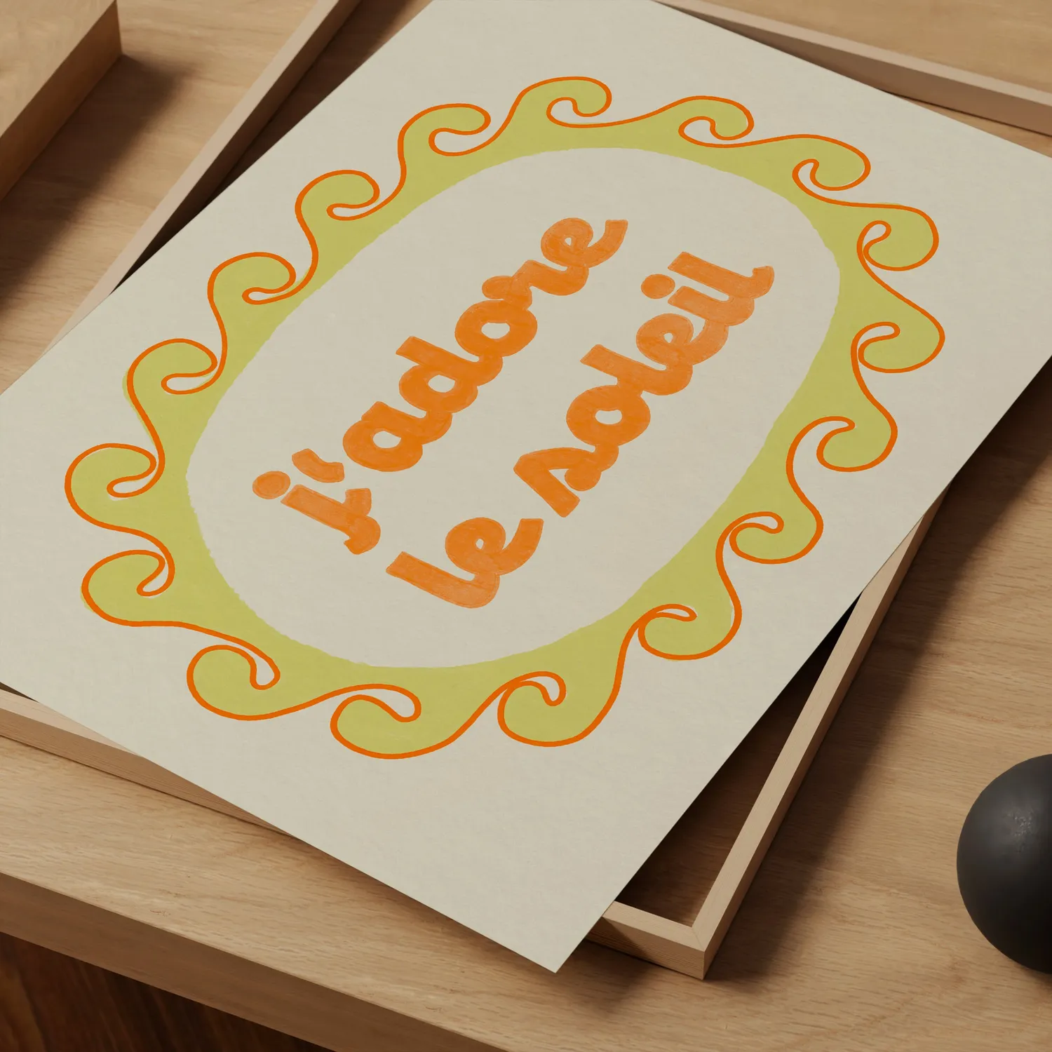Maddison Ball J'adore Le Soleil affiche papier mat