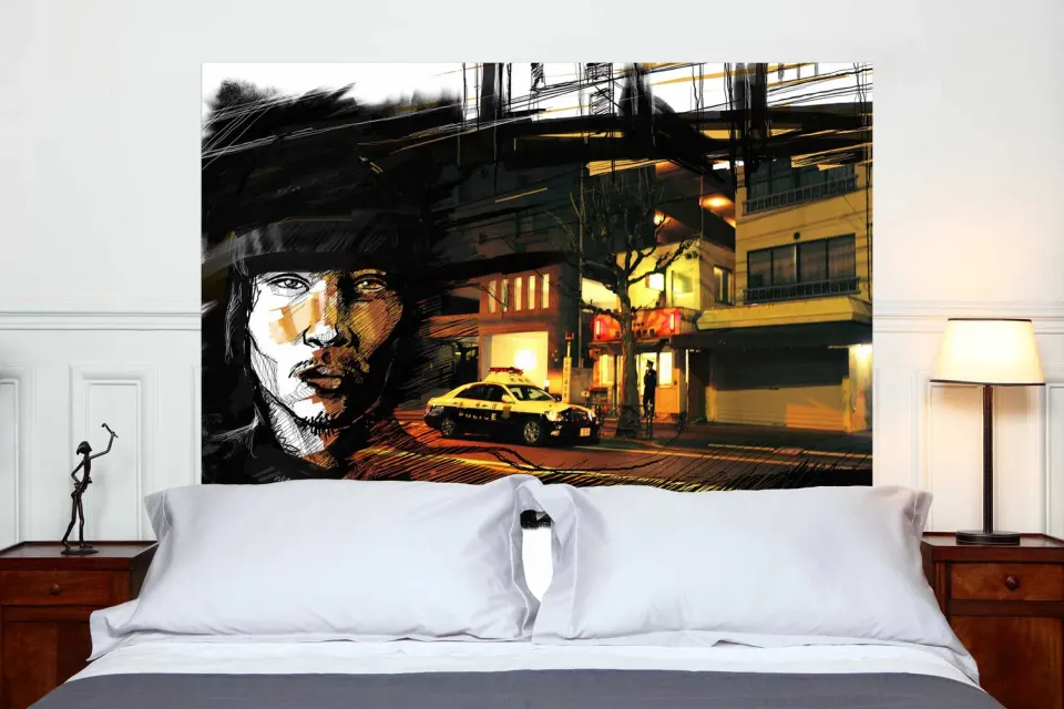 Mademoiselle Tiss Joe tête de lit tissu