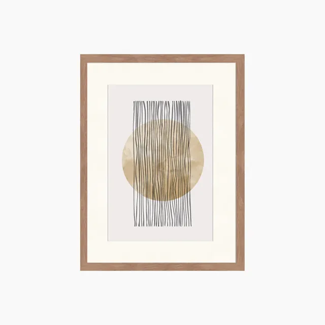 Any Image Golden and Stripes tableau abstrait