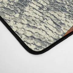 Society6 Metallic Mountains tapis de bureau bleu nuit doré