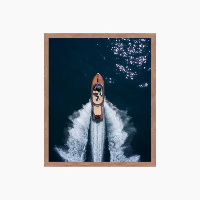 Any Image Luxury Sailing toile encadrée 50X60 voilier couleur