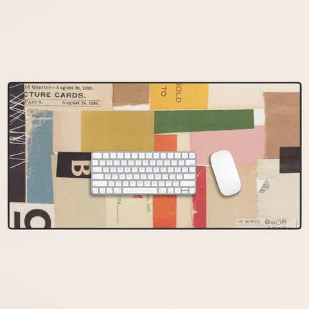Society6 Paper Alchemy tapis de bureau collage papier