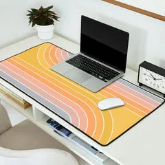 Society6 Gradient Curvature III tapis bureau pastel