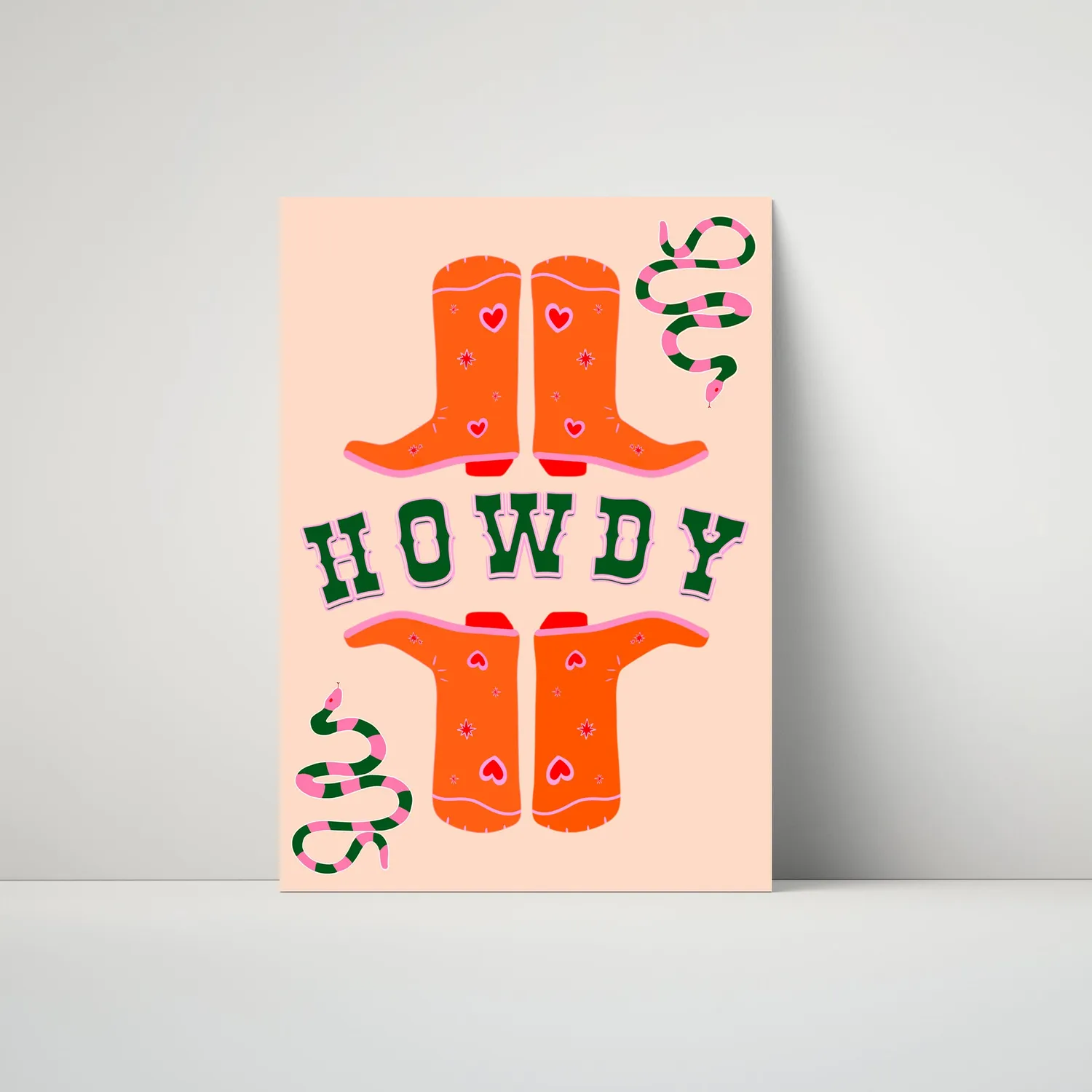 Maddison Ball HOWDY affiche bottes santiags