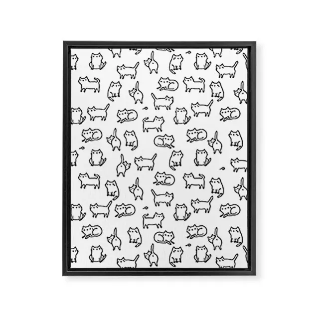 Society6 Cats, cats, cats toile encadrée motif chat