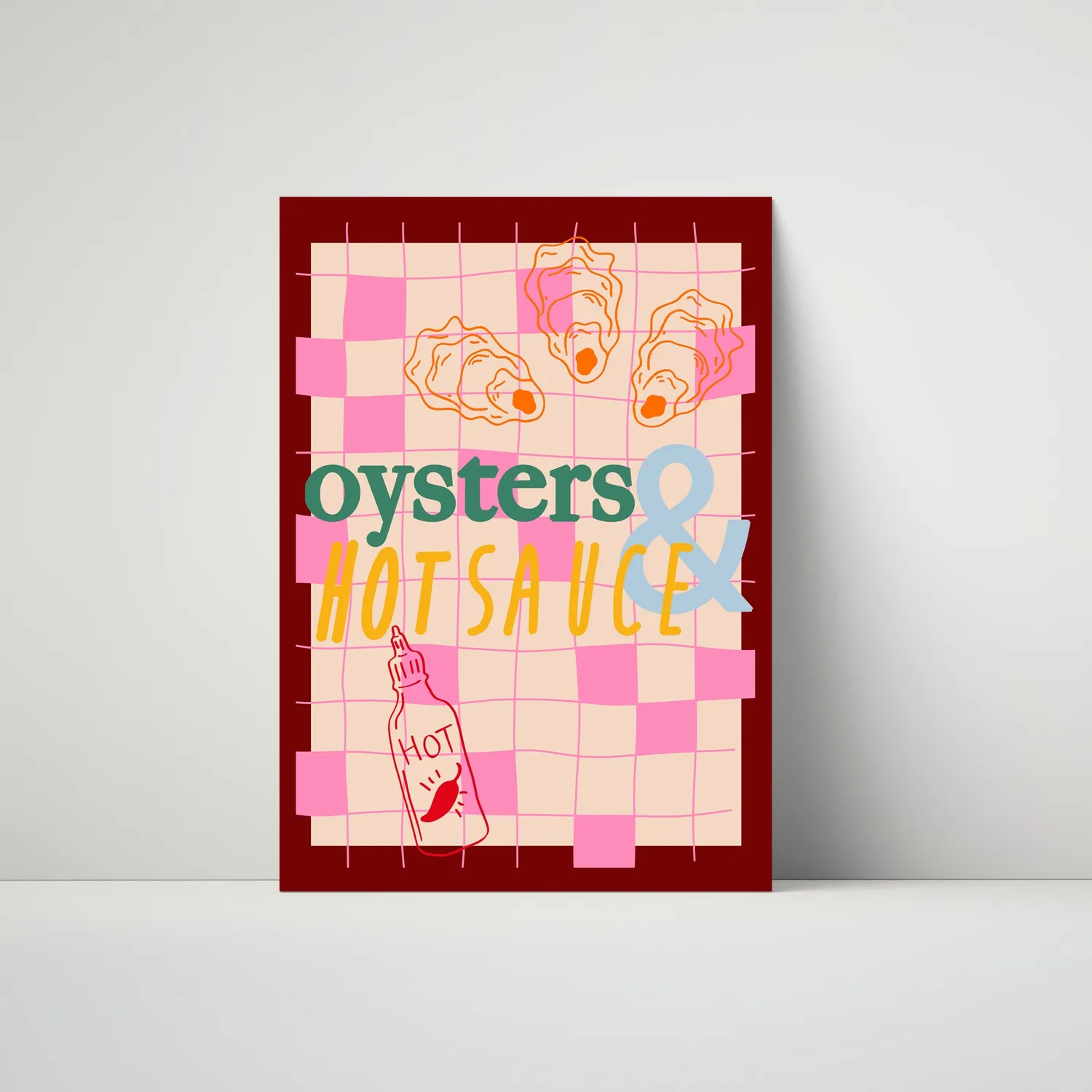 Maddison Ball Oysters Hot Sauce affiche cuisine