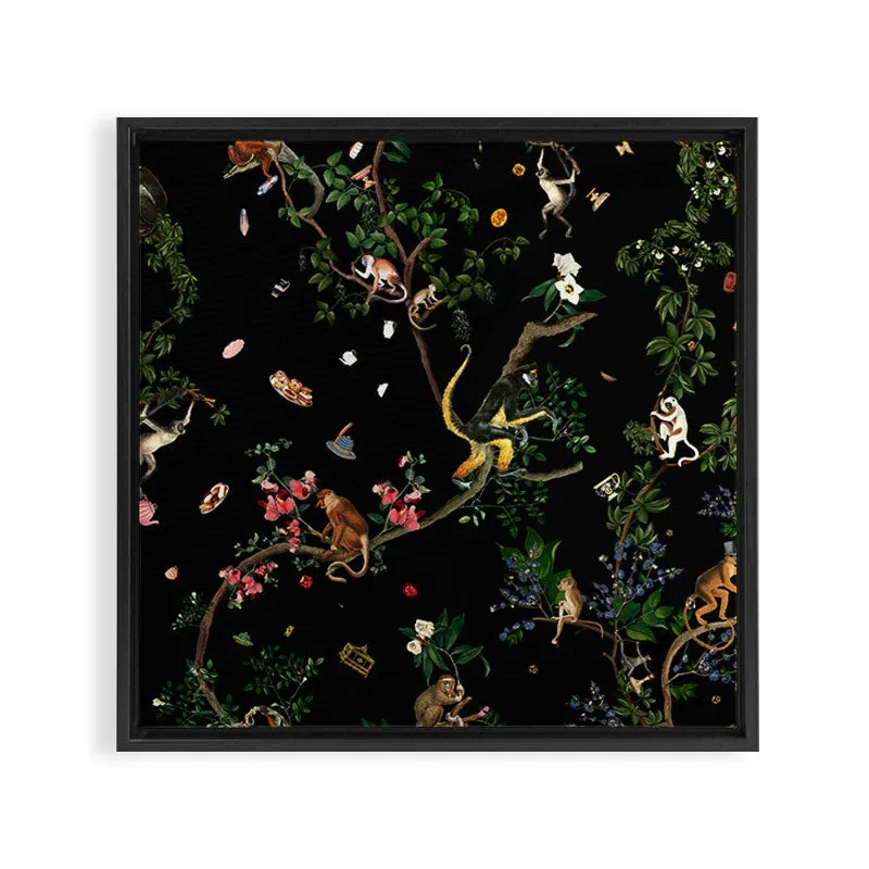 Society6 Monkey World toile encadrée