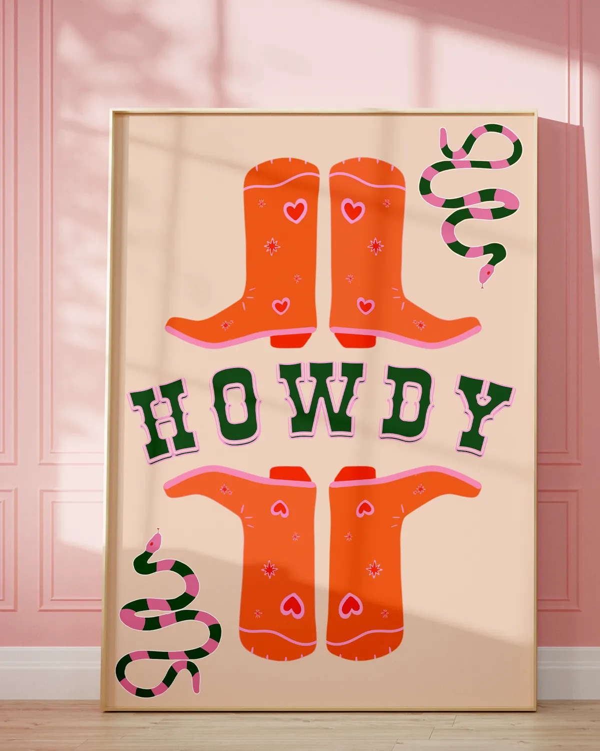Maddison Ball HOWDY affiche bottes santiags