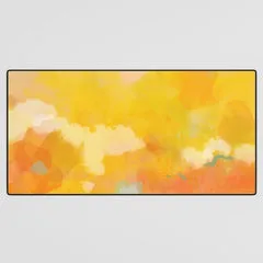 Society6 abstract spring sun tapis de bureau printanier