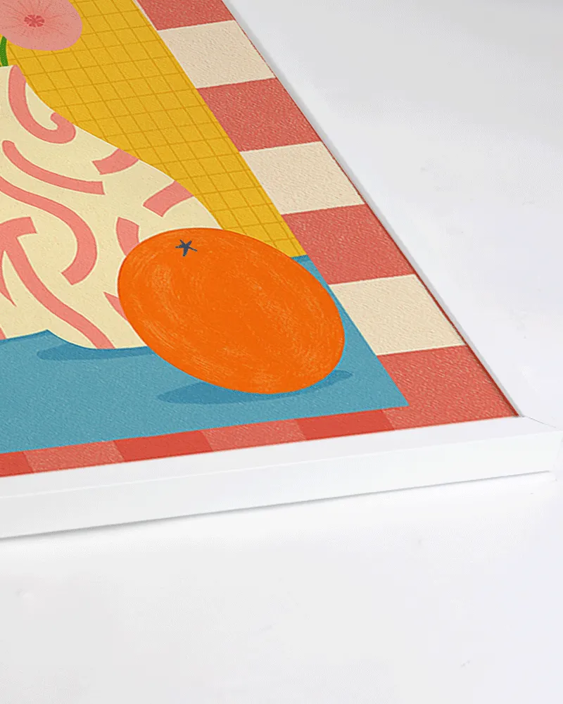 Any Image A Tabletop Daydream affiche encadrée figurative