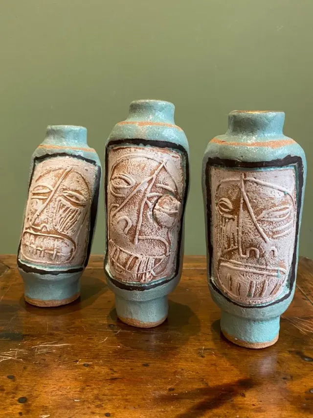 Galerie Kara Les Transfigurés vase grès engobe fait main