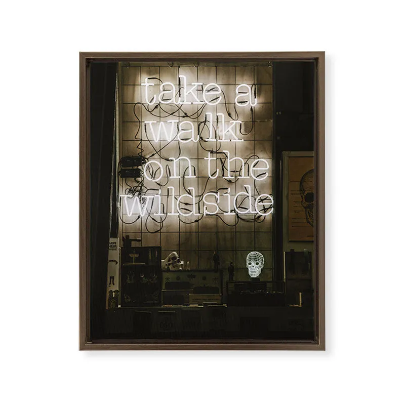 Society6 Hey Baby Take a Walk on the Wild Side toile encadrée