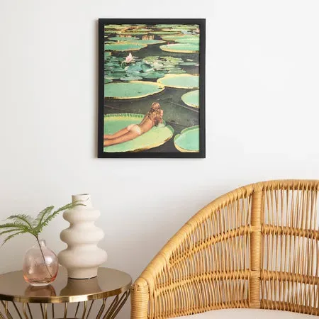 Society6 Lily Pond Lane affiche foil édition limitée