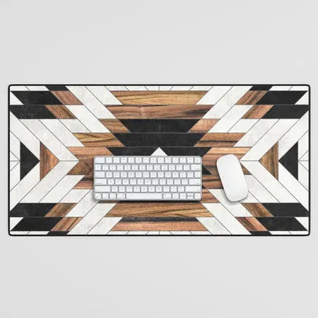 Society6 Urban Tribal Pattern No.5 Aztec tapis de bureau bois