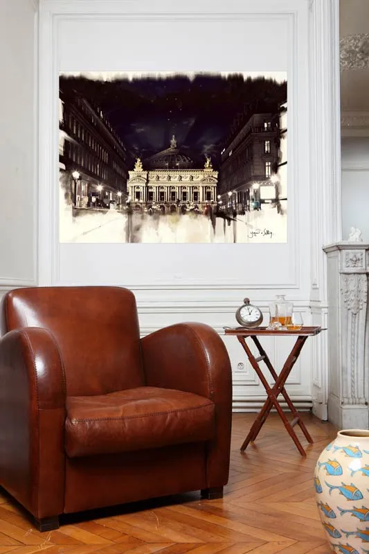 Mademoiselle Tiss Opéra tête de lit tissu panneau mural