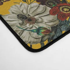 Society6 Exotic Garden V tapis de bureau fond jaune