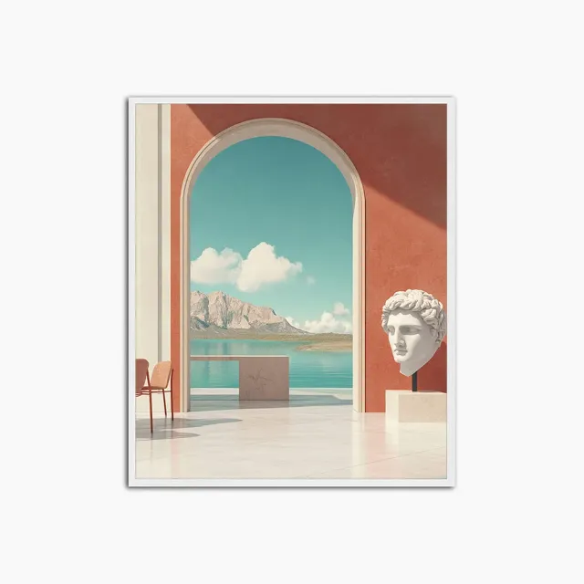 Any Image Hyperrealistic Door affiche encadrée