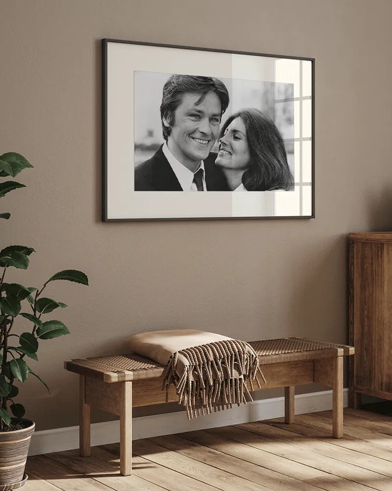 Any Image Alain Delon and Gayle Hunnicutt tableau encadré photo