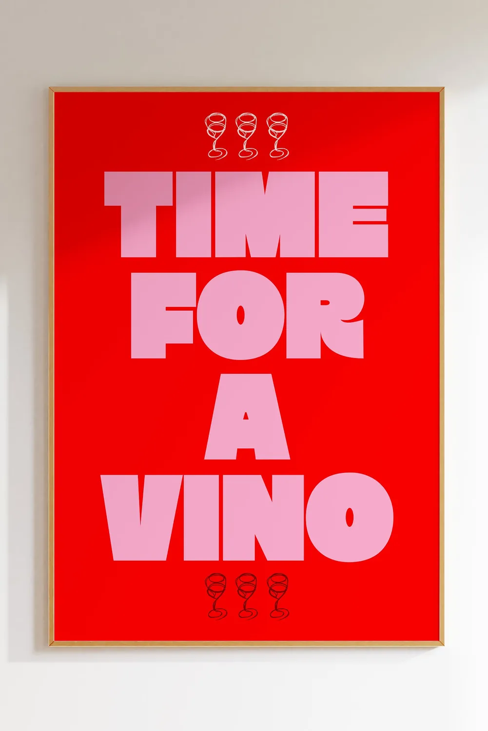 Maddison Ball Time For A Vino affiche vin cuisine