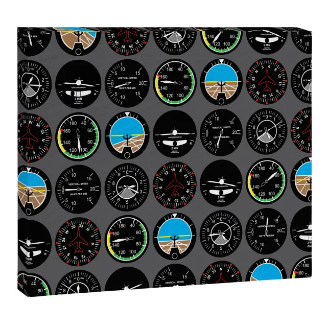 Society6 Flight Instruments toile instruments vol