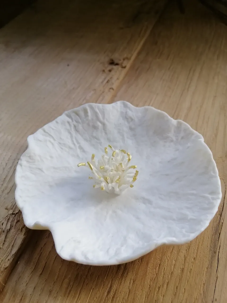 Sandrine Ramona Belle coupelle porcelaine dorée 9 cm